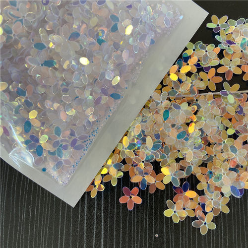 包邮金光手缝亮片五叶花瓣服装辅料串珠材料婚纱礼服衣帽头饰制作 - 图2