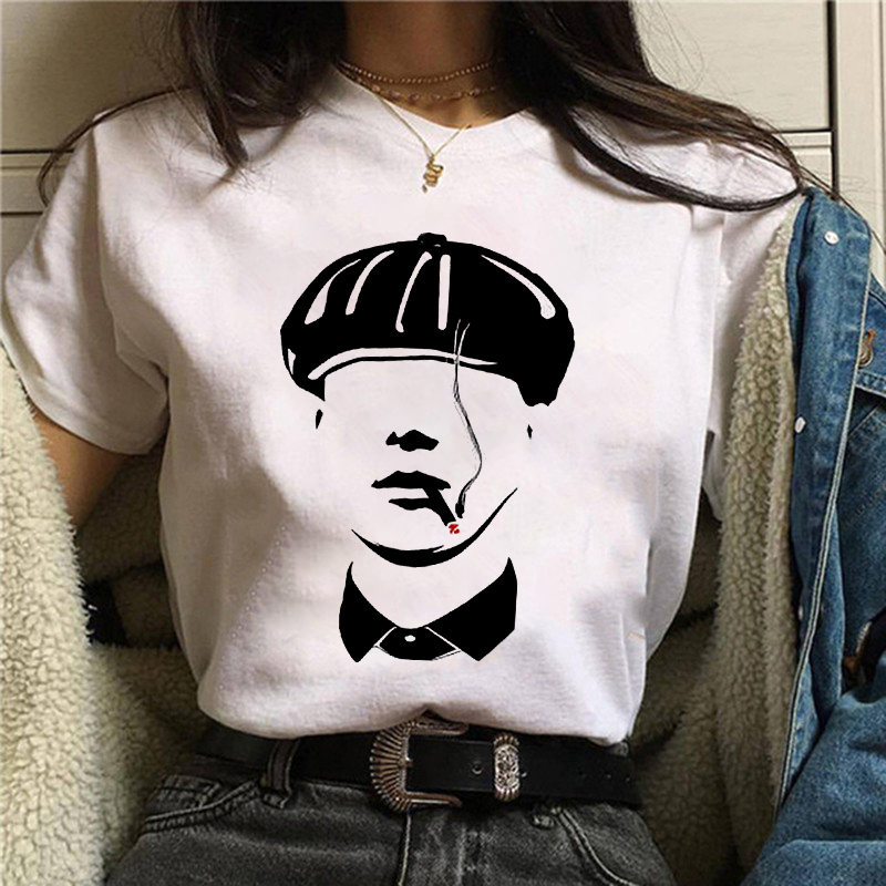 Maycaur Peaky Blinders美剧浴血黑帮T恤印花短袖T恤男女T-shirt - 图2