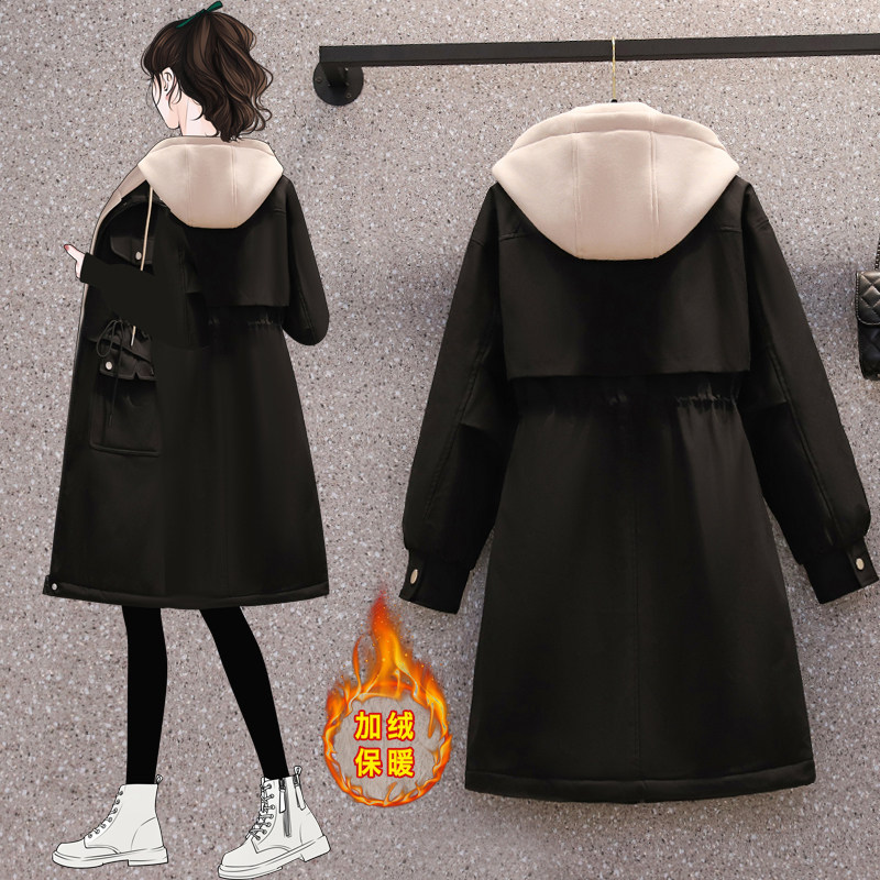 胖MM大码2025年新款港风加绒宽松简约工装棉衣棉服外套女200斤冬,淘宝优惠券,粉丝福利购,淘宝优惠卷