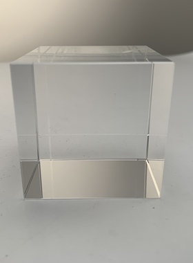 玻璃摆件底座圆形刻字K9水晶