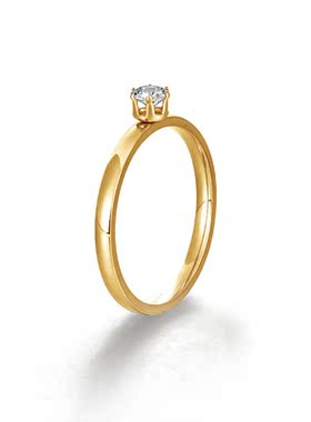 潮流时尚爆款锆石不锈钢戒指钻戒单钻钛钢饰品男女简约情侣对戒