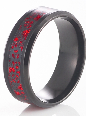 热销新款钛钢戒指男 个性齿轮年轮时尚首饰情侣对戒不锈钢饰品