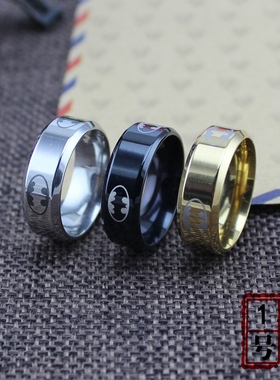 新款蝙蝠侠大气风热卖钛钢戒指