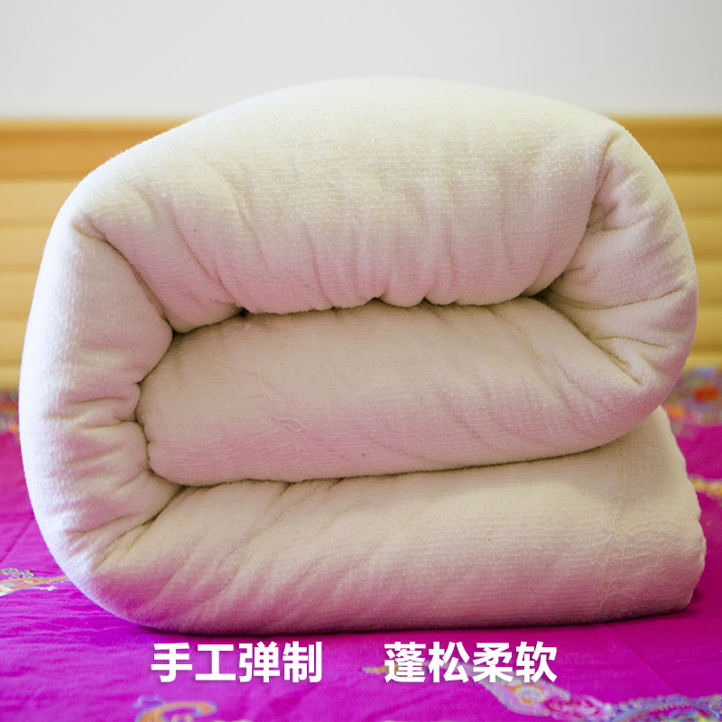 新疆长绒棉手工定做宝宝棉花被褥芯新生儿婴儿垫背被子幼儿园包邮 - 图1