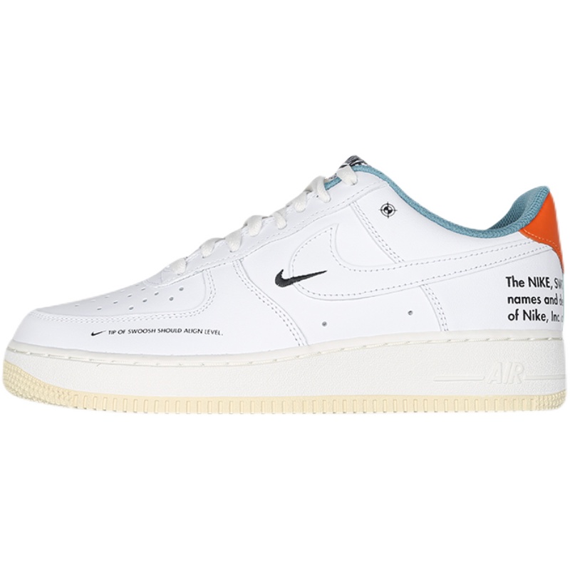 Nike耐克Air Force 1 白绿橙解构AF1空军一号低帮板鞋DM0970-111 - 图3