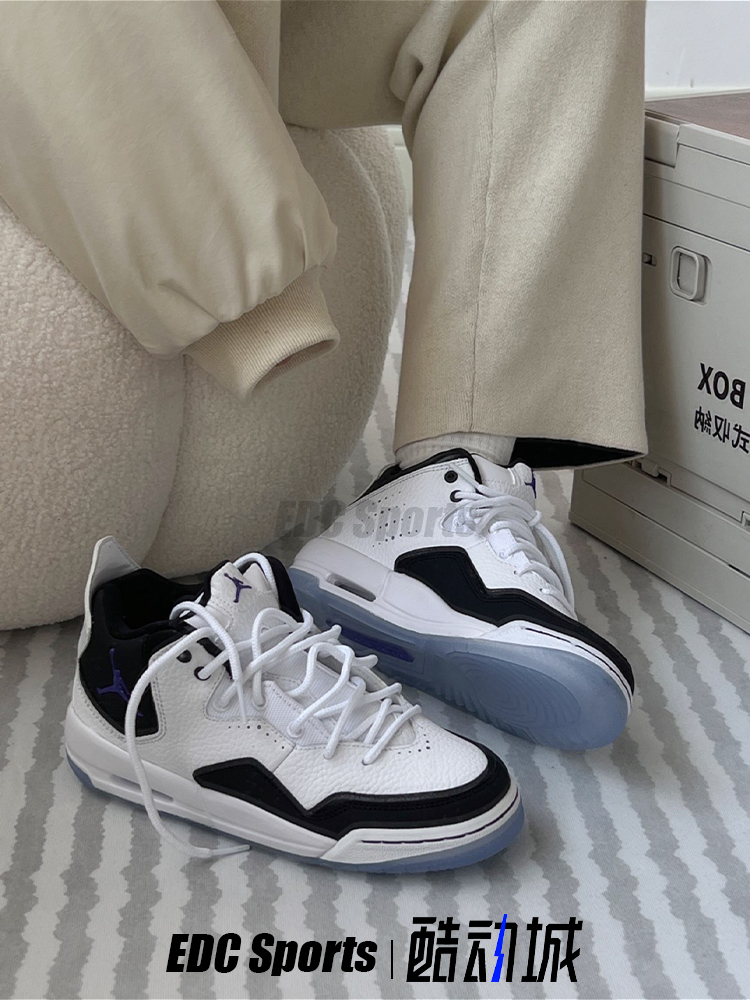 Air Jordan Courtside23 AJ23黑白复古女款中帮篮球鞋 AR1002-104-图0