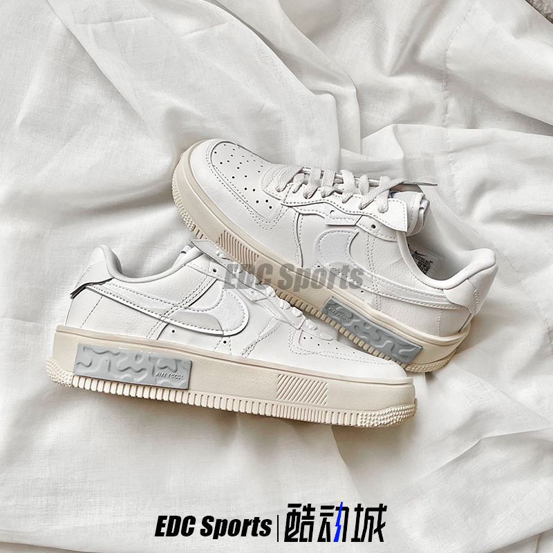 Nike耐克Air Force 1浅灰解构AF1空军一号女低帮板鞋DH1290-002-图1