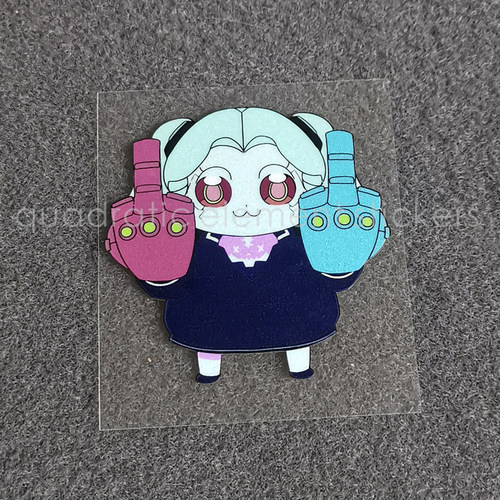 边缘行者丽贝卡瑞贝卡酱蕾贝卡电脑机箱反光贴纸Lucy露西赛博朋克 - 图0