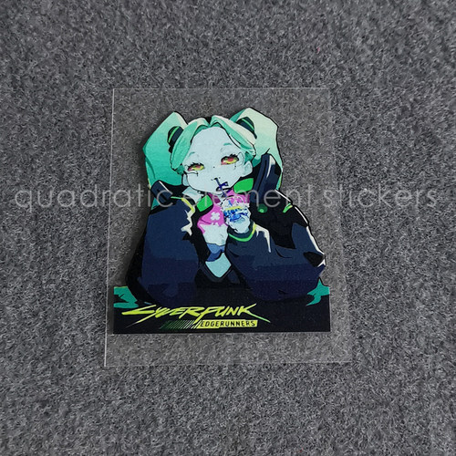 边缘行者丽贝卡瑞贝卡酱蕾贝卡电脑机箱反光贴纸Lucy露西赛博朋克 - 图3