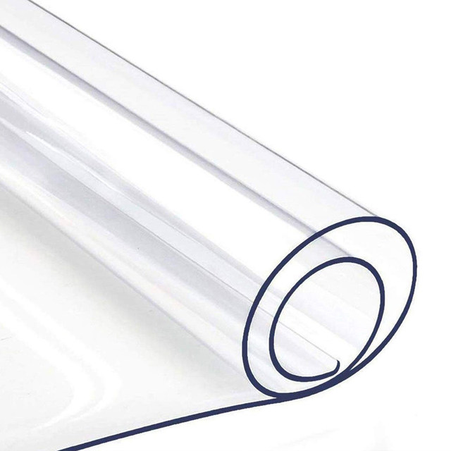 Odorless soft glass tablecloth transparent oil-proof crystal pad