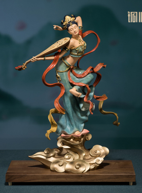 铜师傅中式黑胡桃木底座