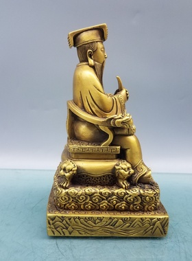纯铜玉皇大帝像摆件家用