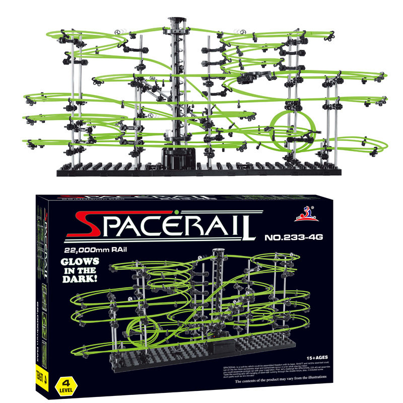 儿童玩具云霄飞车1-9级太空轨道拼装滚珠过山车DIY三年级科学实验,淘宝优惠券,粉丝福利购,淘宝优惠卷