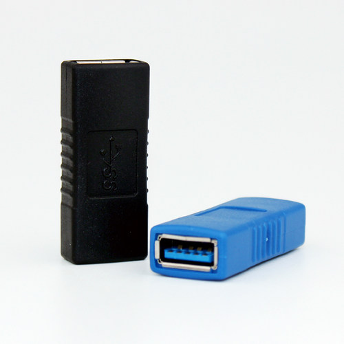 USB3.0高速转接母头 双母接口电脑USB母对母连接头延长线AF/AF - 图1