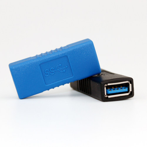 USB3.0高速转接母头 双母接口电脑USB母对母连接头延长线AF/AF - 图0