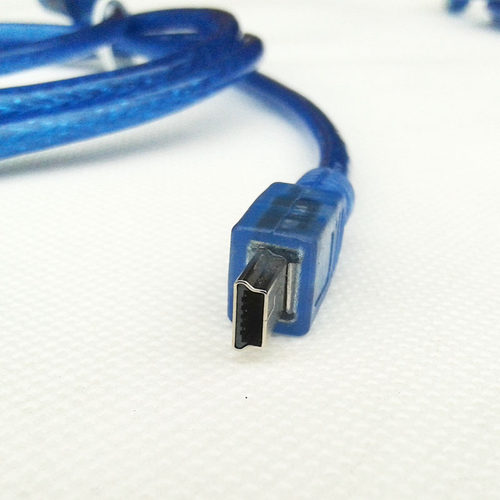 USB转Mini 5P梯形充电数据线 电脑MP3 MP4通用5针T型接口连接线 - 图1