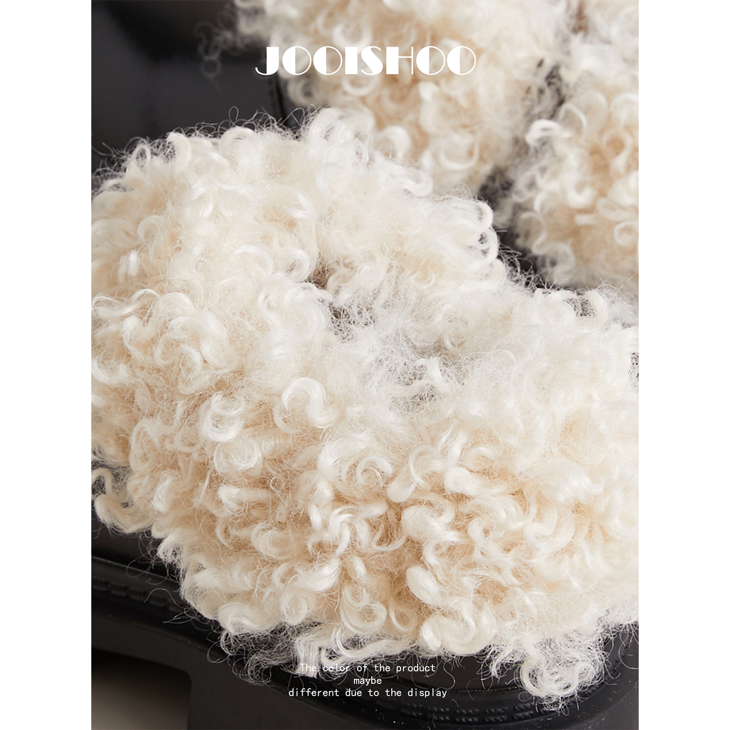 英伦风毛毛深口单鞋女高跟厚底复古小皮鞋 - 图1