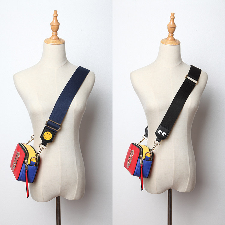 可调节笑脸布带个性女包宽肩带配件单肩斜挎带子混搭宽肩带包带,淘宝优惠券,粉丝福利购,淘宝优惠卷
