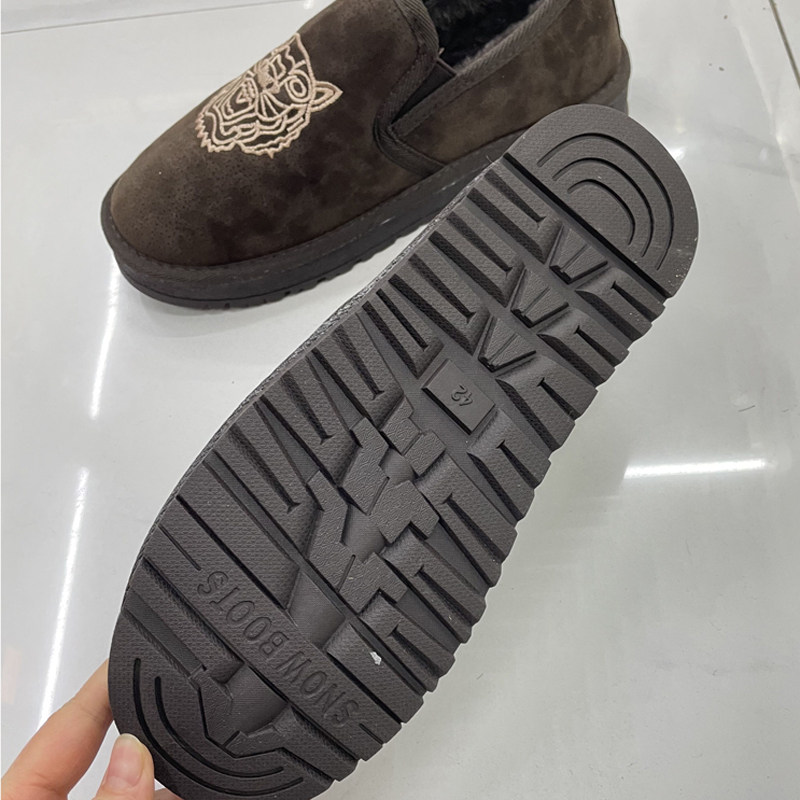 冬季加绒雪地靴男保暖防滑一脚蹬休闲刺绣棉靴韩版时尚加厚男棉鞋,淘宝优惠券,粉丝福利购,淘宝优惠卷