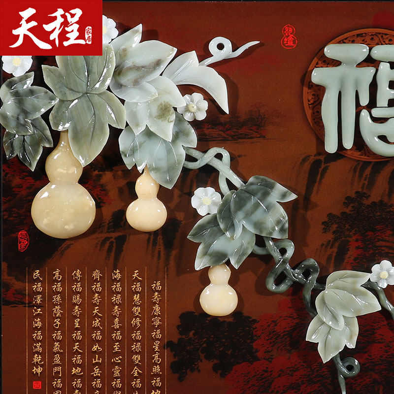 客厅入户玄关装饰画餐厅挂画新中式走廊过道沙发背景墙招财风水