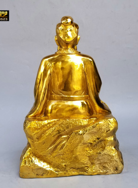 铜医扁鹊医圣扁鹊坐像诊所药房工艺品桌面摆件