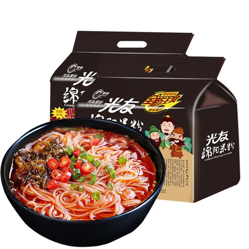 光友绵阳米粉米线四川粉丝麻辣牛肉味红汤米粉方便速食冲泡粉丝 - 图3