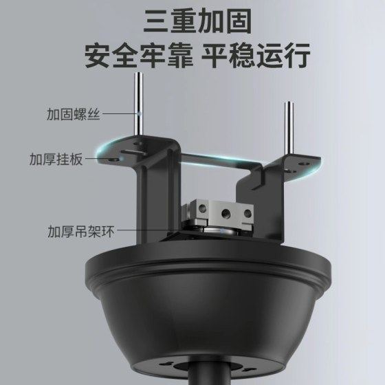 Variable frequency fan light 2026 new home living room dining room ceiling fan light bedroom fan chandelier integrated ceiling light