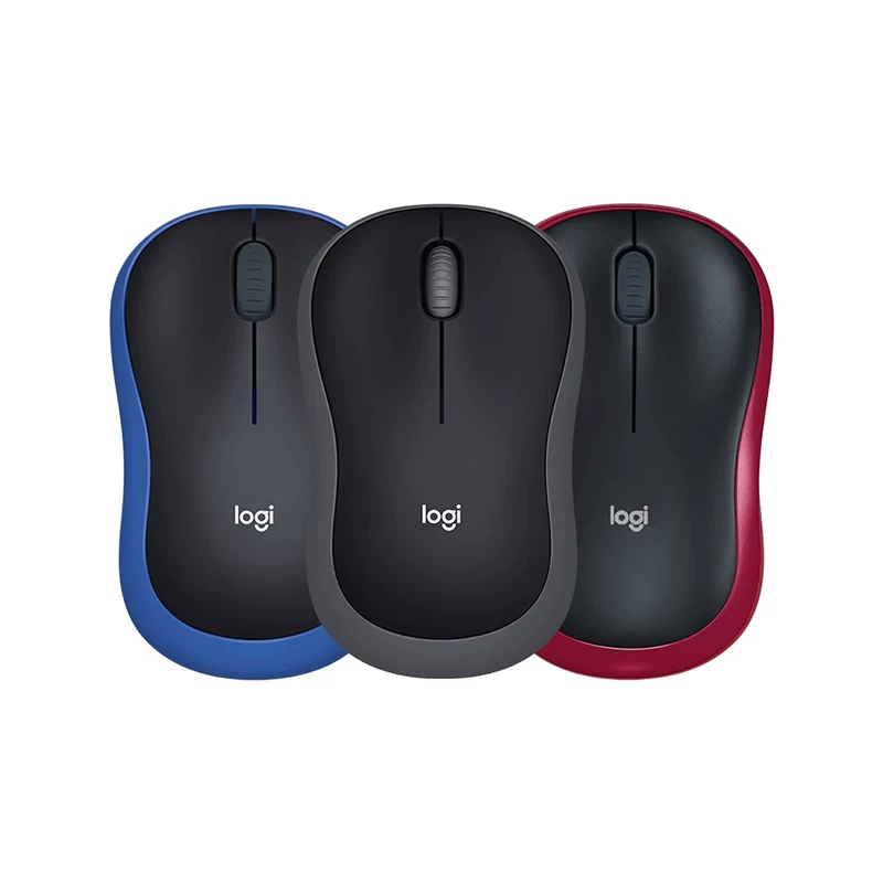 Logitech M185 беспроводная мышь USB для игр офиса ноутбука левая рука можно использовать портативное энергосбережение прочный M186