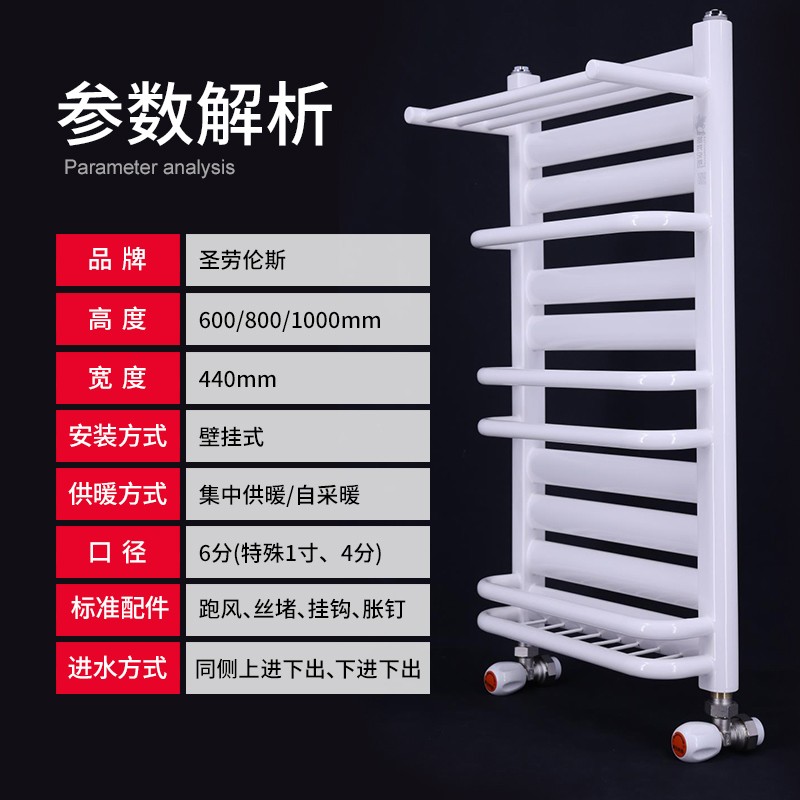 圣劳伦斯钢制背篓暖气片家用卫生间浴室暖气片集中供热散热器 - 图3