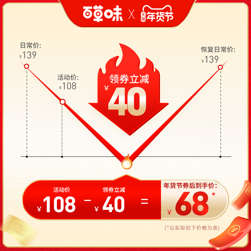 百草味旗舰店百草味缤纷水果干礼1388g芒果蜜饯零食大礼包礼盒送礼混合装年货0