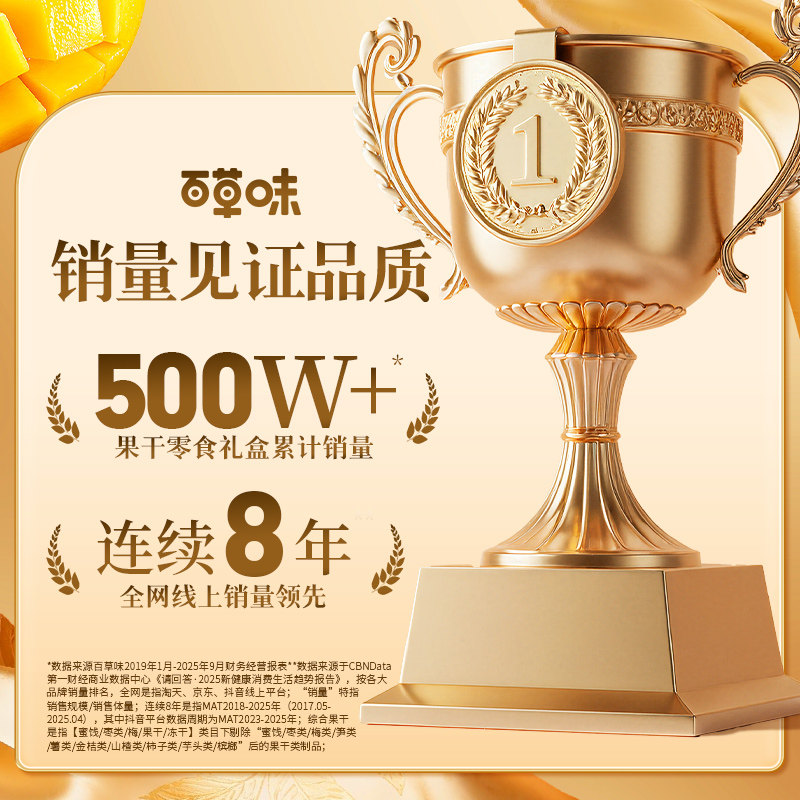 百草味缤纷水果干礼盒2041g芒果干夏威夷果蜜饯坚果零食年货送礼,淘宝优惠券,粉丝福利购,淘宝优惠卷