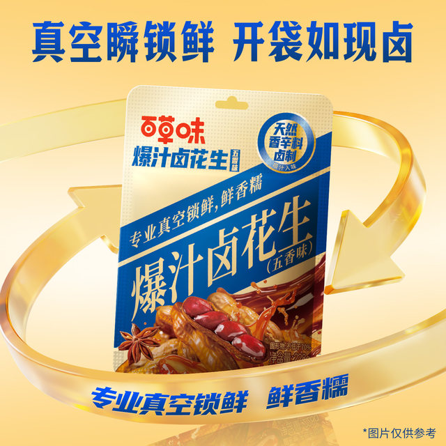 Flash sale - Baicao flavor braised peanuts casual snacks nuts roasted seeds and nuts afternoon tea with five spices