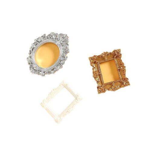 仿真复古巴洛克系列相框树脂配件diy奶油胶手机壳冰箱贴饰品配件 - 图3
