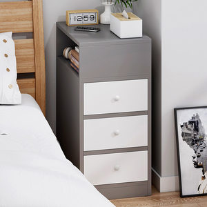 亿家达床头柜窄小型现代简约卧室斗柜简易床头置物架床边柜小柜子