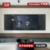 85-inch TV alcove embedded 75 stainless steel TV embedded custom metal finished cabinet frame 100