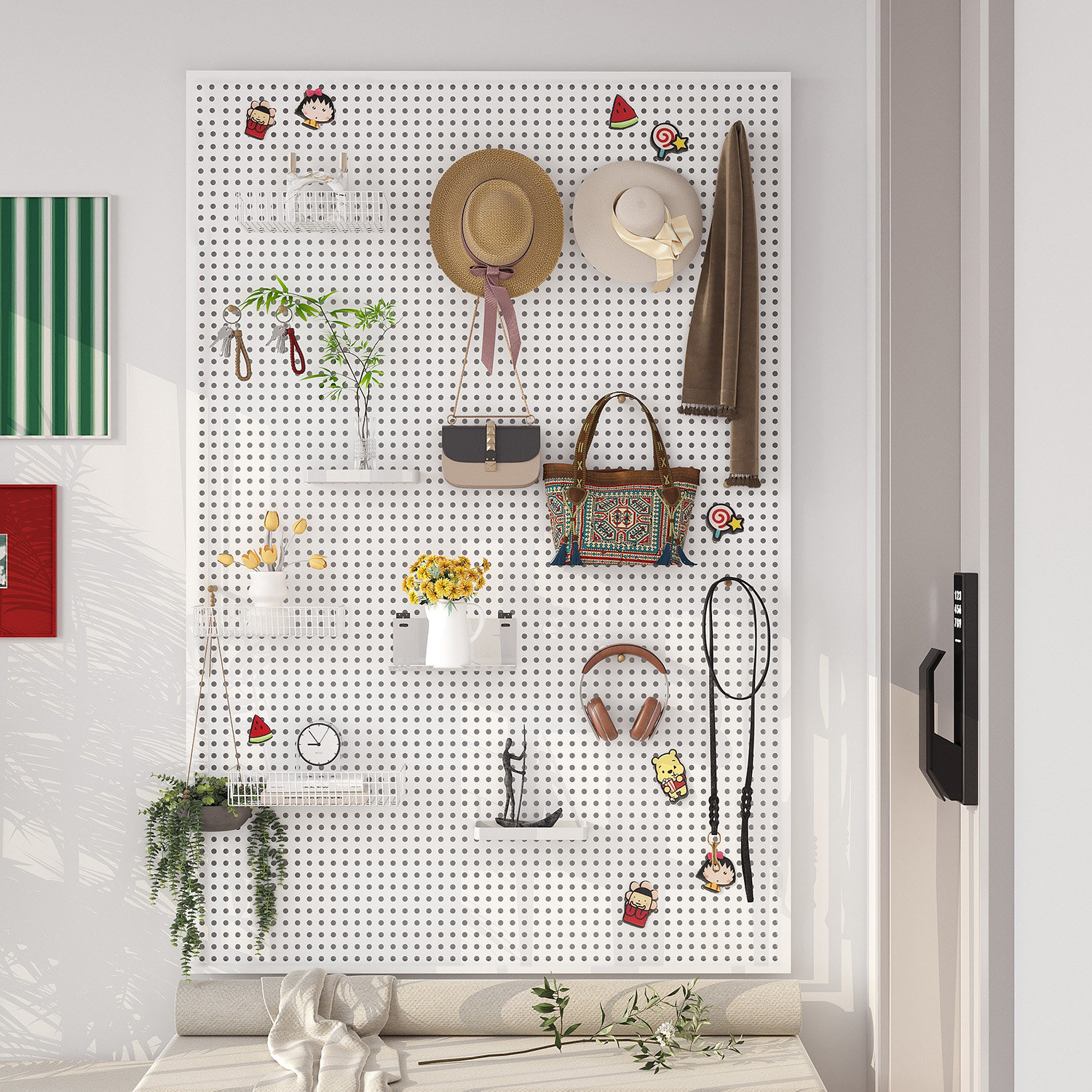 Metal perforated board storage rack hardware tool rack customization