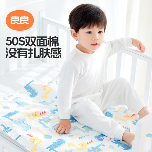 良良隔尿垫婴儿防水可洗苎麻姨妈垫幼儿园小床垫透气防漏隔尿床单 - 图1