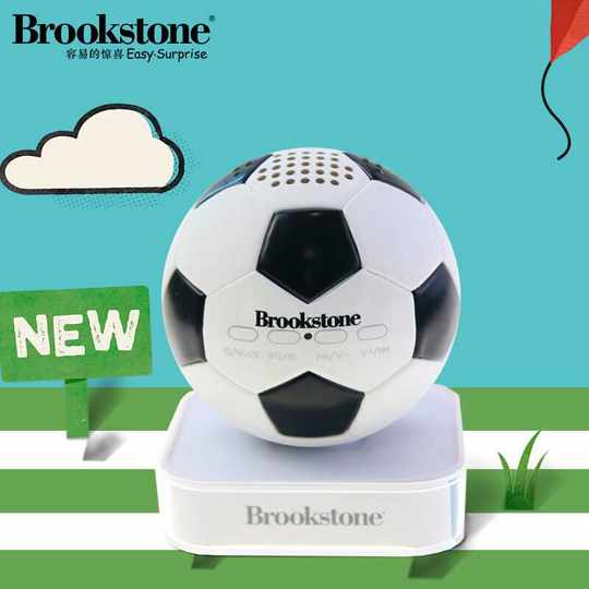 Brookstone迷你足球音箱 TF卡可插卡无线蓝牙棒球音箱个性音响