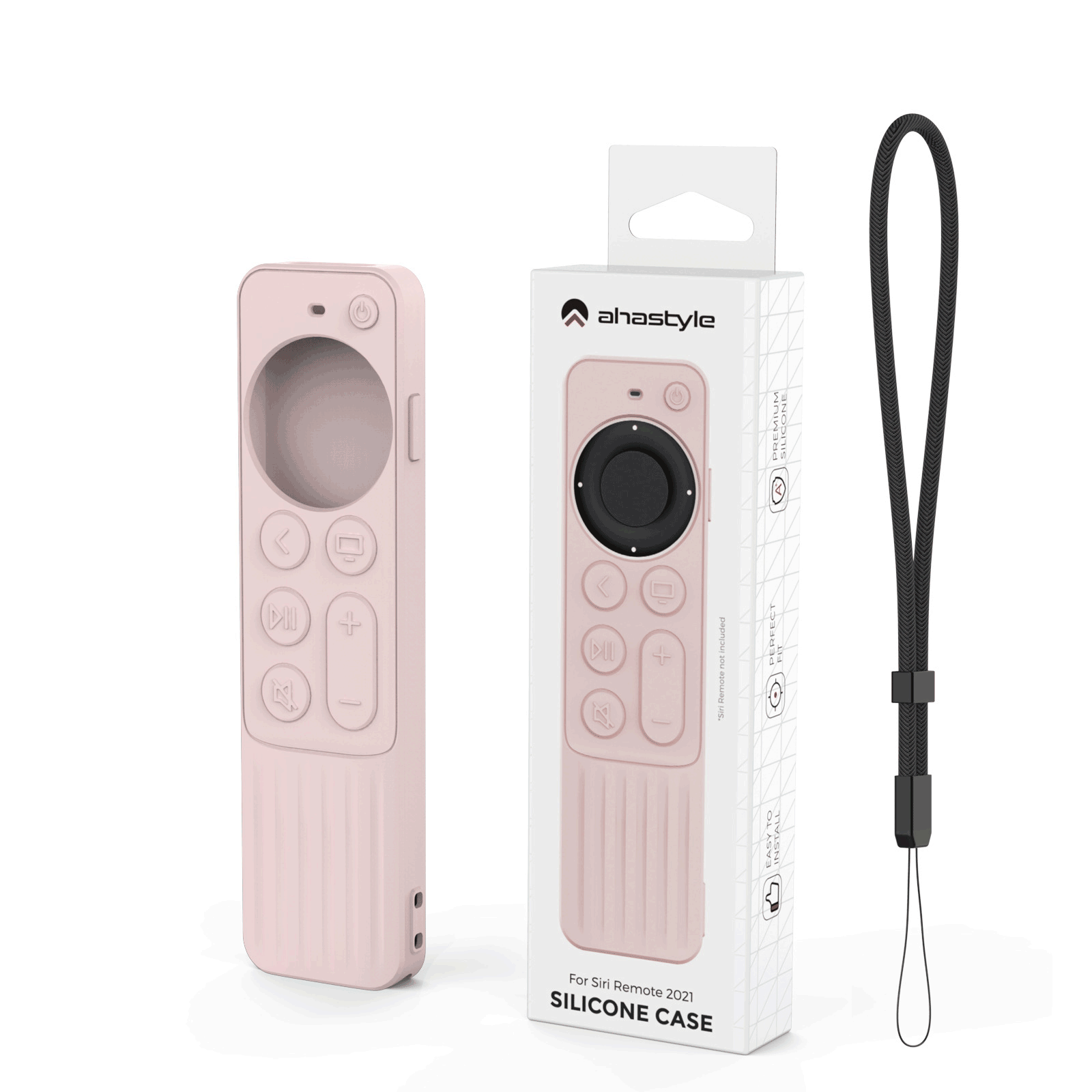 适用于AppleTV4K6/7代苹果遥控器保护套软硅胶防滑防尘全裹带挂绳 - 图2