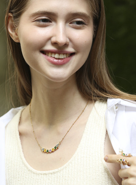 SOLDEVERANO珐琅彩精致可爱项链