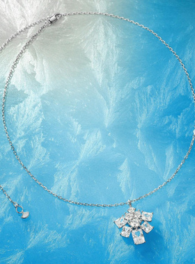 Witther不规则方糖项链925纯银小众设计高级感轻奢锁骨链生日礼物