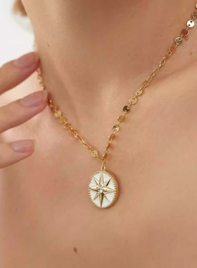 SOL DE VERANO蕃秀｜芒星金彩项链高级独特小众送女友轻奢铜镀金