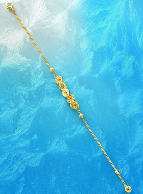 Witther原创小众闪耀碎冰冰五帝币手链轻奢高级感925银爆闪手饰女