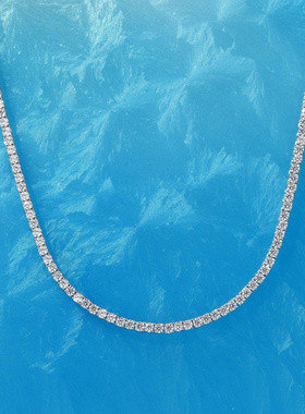 Witther小众设计满钻轻奢百搭项链秋冬高级感925纯银满天星锁骨链