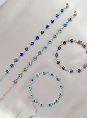 恶魔之眼爆款手串编织民族风热卖