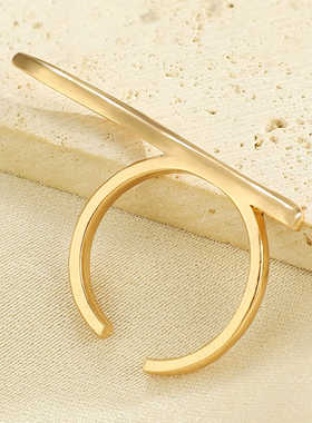 开口戒锌合金小众ins轻奢百搭款