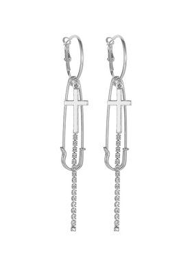 小众简约几何别针项链高级感女