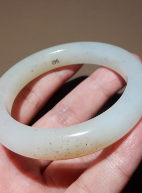 方言且末料糖白玉高油润手镯