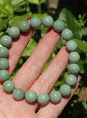 俄罗斯无结构碧玉粉青10mm手串