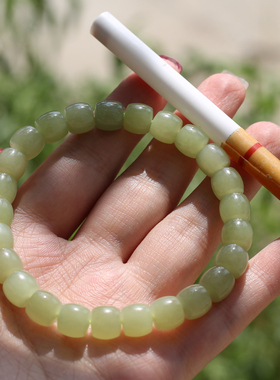 新疆且末糯细腻黄口8mm直切手串